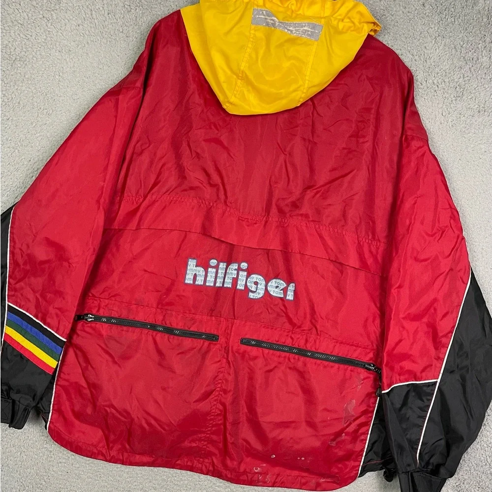 Vintage 90s‎ Tommy Hilfiger Cycling Cycle gear Windbreaker Jacket